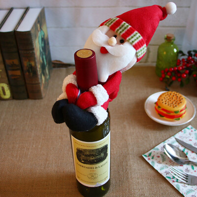 

Christmas Table Santa Christmas Sweater Wine Bottle Cover Holiday Liquor Bags H1