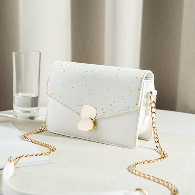 

Shangxin French Minority Female Korean Version Baitao Xiaofang Bag Chain Slanting Single Shoulder Bag
