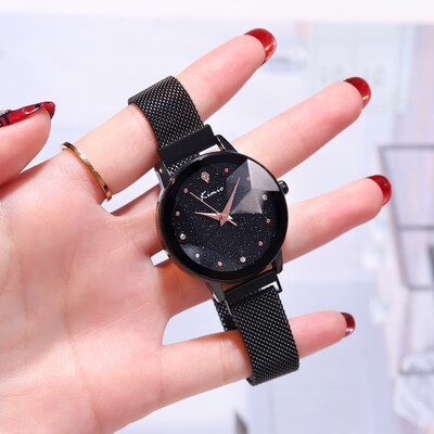 

Kimios new fashion waterproof net red magnet lazy ladies watch shaking sound bracelet ladies watch