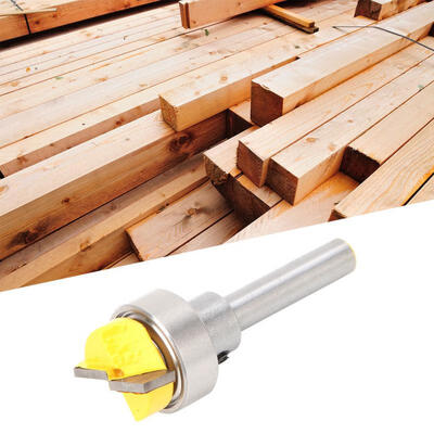

Greensen 1Pcs 14 Shank Template Straight End Mill Trimming Router Bit Woodworking Tool Accessories