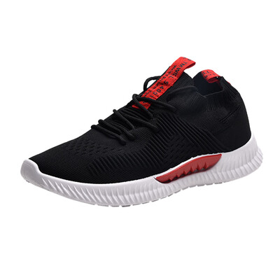 

2019 Fashion mens Leisure sneakers lace up Mens Fashion Breathable Non Slip Sport Athletic Walking soft Shoes Sneakers