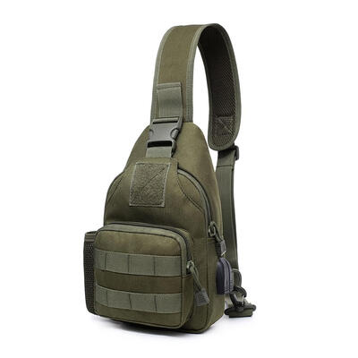 

900D Shoulder Chest Bag with USB Charging Port for Outdoor Sports Tourist