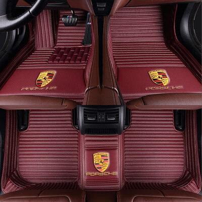 

Custom Made Car Floor Mats For Porsche All Models For 911 Boxster Cayman Panamera Cayenne Macan Car Interior