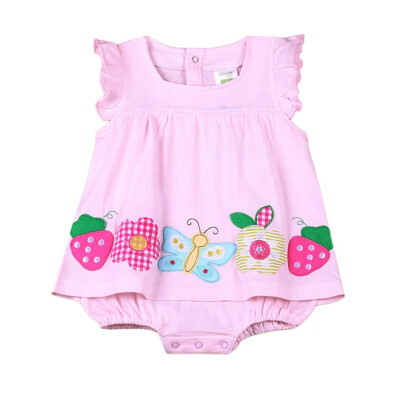 

0-18M Summer Baby Girl Clothes Baby Girls One-piece Dressborn Baby Clothes Infant Cotton Jumpsuits