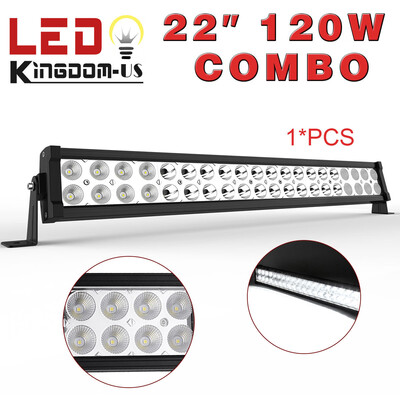 

120W 22" Led Work Light Bar Combo Lamp Offroad Driving Lamp Atv Ute Suv 4WD 24"