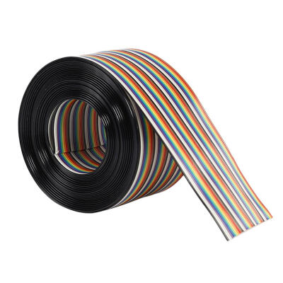 

Flat Ribbon Cable 127mm Spacing Rainbow Cable 40P Way Pitch Wire for PCB