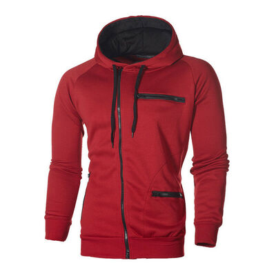 

Men Zipper Hoodies Hooded Jacket Sweatshirt Casual Clothing Gym Fitness Jogging
