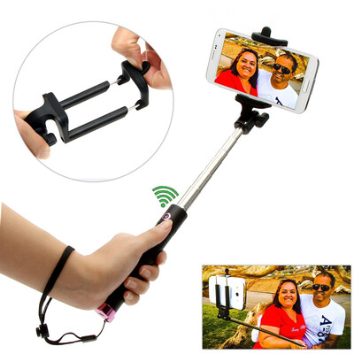 

Extendable Wireless Bluetooth Remote Shooting Control Shutter Handheld Selfie Self-Timer Rotatable Pole Monopod for iPhone5 iPhone
