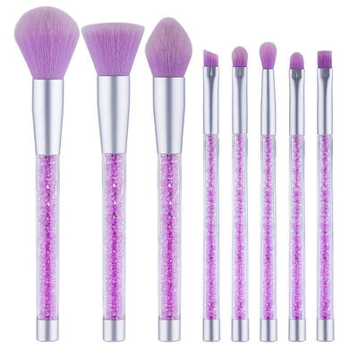 

8pcs Make-up Brushes Set Portable Foundation Blending Powder Eyebrow Brush