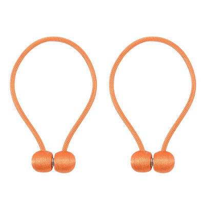 

2pcs Magnet Curtain Holder Tiebacks Braided Spherical Drapery Holdback Clip