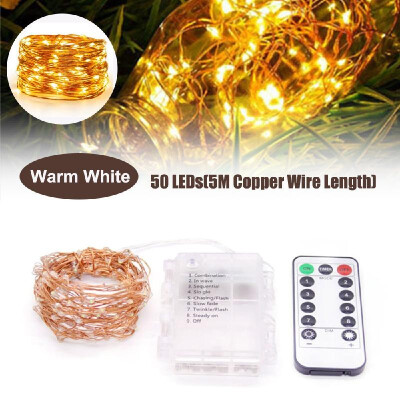 

10M328ft 100 LEDs Fairy Lights Copper Wire Lamp Christmas String Light 8 Lighting Modes with Remote Control for Wedding Party Pa