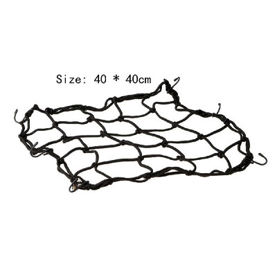 

Bike Net Motorcycle Accessories 6 Hooks Fuel Tank Luggage Helmet Bungee Web 4040cm
