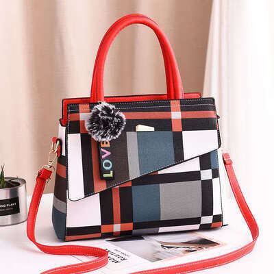 

2019 spring new European&American big bag shoulder bag simple handbag diagonal bag cool fashion handbag
