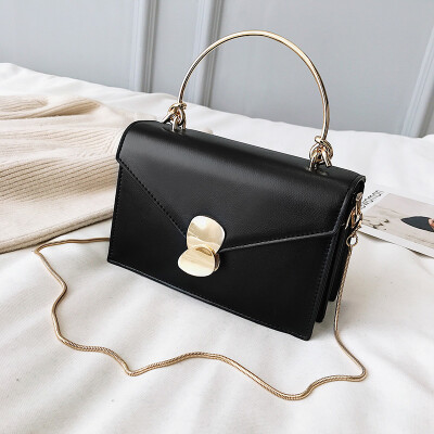 

On the new high-level feeling bag 2019 new womens bag Korean version of Joker chain Messenger bag fashion handbag small square ba