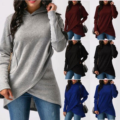 

Fashion Casual Women Autumn Long Sleeve Hoodie Jumper Pullover Sweatshirt Tops Shirt