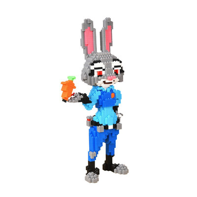 

8632 Zootopia Judy Rabbit Cartoon Model Building Blocks Bricks Kids DIY Birthday Christmas Gifts Toys Diamond Doll Pressure Releas