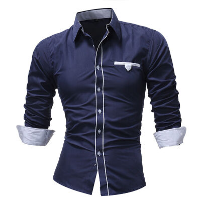 

SUNSIOM Luxury Mens Work Casual Dress Shirt Slim Fit T-Shirts Formal Long Sleeve HOT