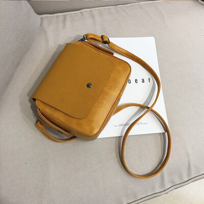 

Spring&summer bag female 2019 new chic Korean fashion Scrub casual retro wild single shoulder slung small square bag