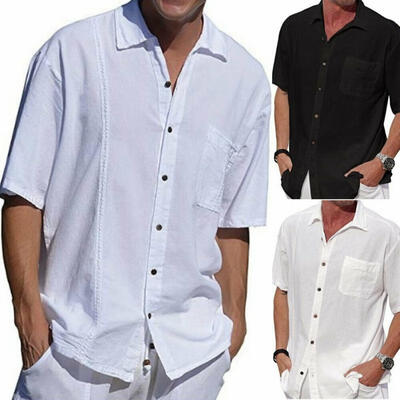 

Men&39s Hawaiian Shirt Beach Casual Summer Short Sleeve Tops T-shirt Shirt Tee