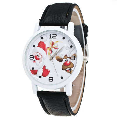 

Simple Womens Watches Best Sellers Fashion Santa Claus Pattern Watch De Luxe Marque Montre Femmes De Quartz Clock