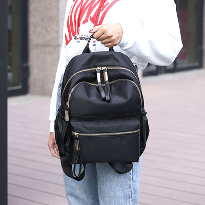 

Tailored Nylon Oxford Cloth Backpack Women Backpack College Wind Bag Leisure Bag