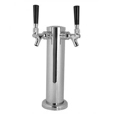 

Greensen Stainless Steel Beer Tower Faucet Double-headed Tap Easy Installation Beer Faucet