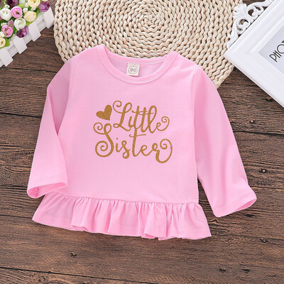 

Baby Kid Girls Toddler Long Sleeve Letter Party Princess Dresses Clothes