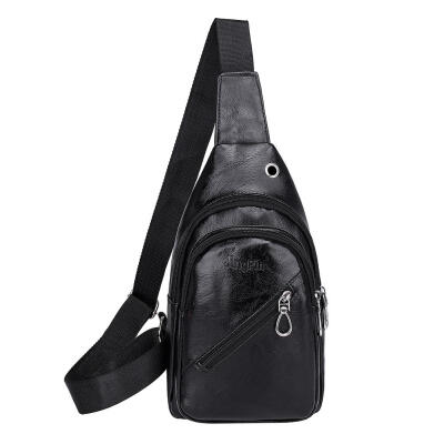 

Fashion Men PU Leather Shoulder Bag Waist Fanny Chest Packs Crossbody Bags