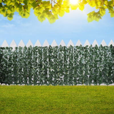 

13m Plastic Artificial Hedge Leaves Simulated Green Leaf Lawn Garden Wall Art Decoration Artificial Leaf Garden Decor