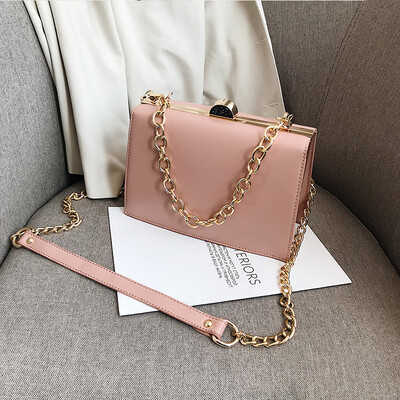 

Foreign air small bag female 2019 new wave Korean version of the casual retro temperament wild chain shoulder slung small square bag