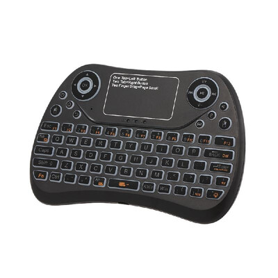 

24GHz Mini Wireless Keyboard Touch Pad Mouse Combo RGB QWERTY Backlit Keyboard with Rechargeable Battery for Android TV Box Proje