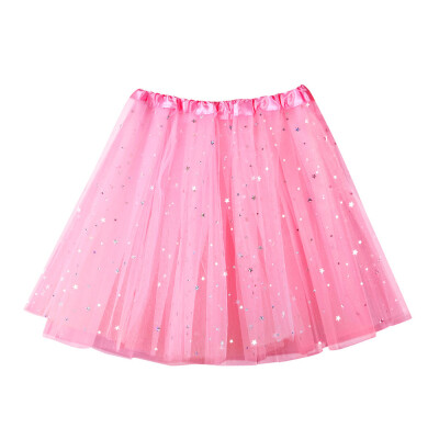 

Roseonmyhand Womens Pleated Gauze Short Skirt Adult Tutu Dancing Skirt