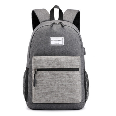 

Large-capacity school bag casual shoulder bag USB charging computer bag for men&women