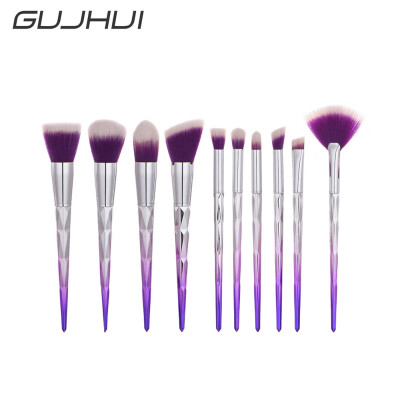 

Toponeto 10 PCS Diamond Unicorn Makeup Horn Handle Brushes Powder Cosmetic Brush Set