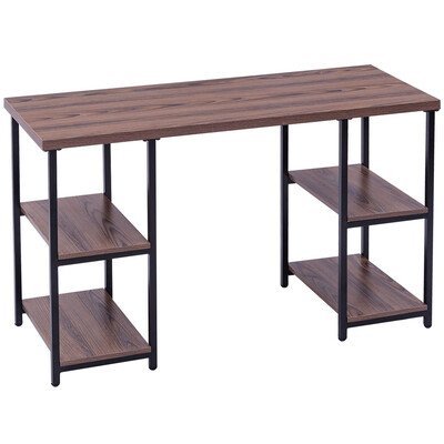 

Study Writing Computer Desk with 4 Storage Shelves