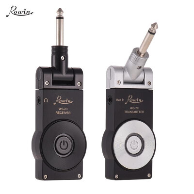 

Rowin WS-20 24G Wireless Rechargeable Electric Guitar Transmitter Receiver Set 30 Meters Transmission Range with USB Charging Cab
