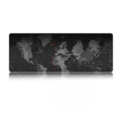 

World Map Gaming Mousepad Anti-slip Natural Rubber Mouse Mat wLocking Edge
