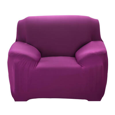 

Fashion Slipcover Stretchable Pure Color Sofa Cushion Cover Candy Purple