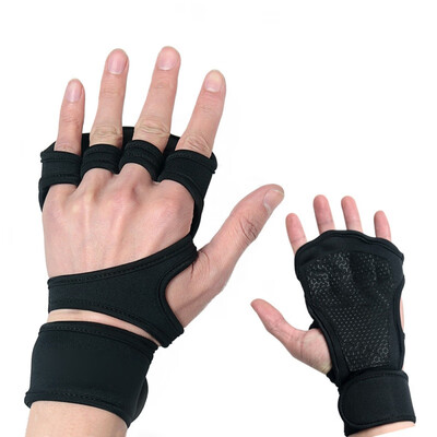 

Women Men Gym Gloves Weightlifting Training Half Finger Gloves Fitness Sports Body Building Gymnastics Grips Hand Palm Protector