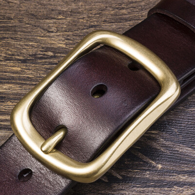 

Leather belt mens belt leather suede leather automatic buckle business pants belt gift