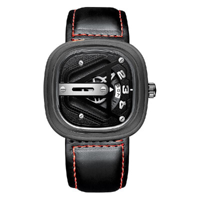 

TEVISE T843B Men Automatic Mechanical Watch Calendar Display Fashion Casual Timer Leather Strap 3ATM Waterproof Male Wristwatch