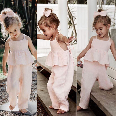 

Toddler Kids Baby Girl Clothes Ruffle Romper Jumpsuit Bodysuit Outfit Sunsuit