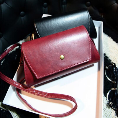 

Fashion Women Shoulder Bag PU Leather Flap Front Magnetic Press Stud Closure Crossbody Bag