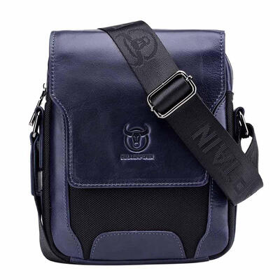 

BULLCAPTAIN Vintage Leather Shoulder Handbags Messenger Men Casual Bags