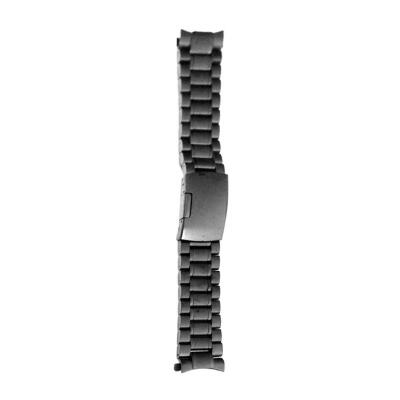 

Watch Band Stainless Steel Watch Accessories Solid Steel Black Arc Straps