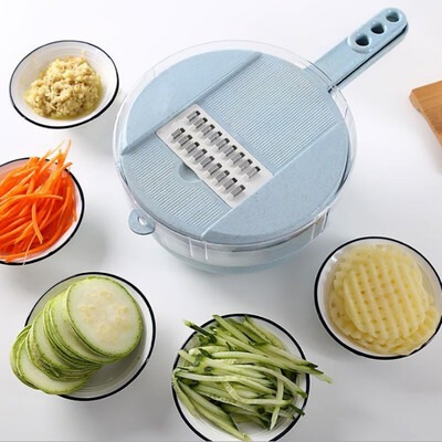 

NORBI 3 in 1 Vegetable Fruit Slicers&Cutter With Egg divider Colander Carrot Potato Onion Grater Multifunction Slicer