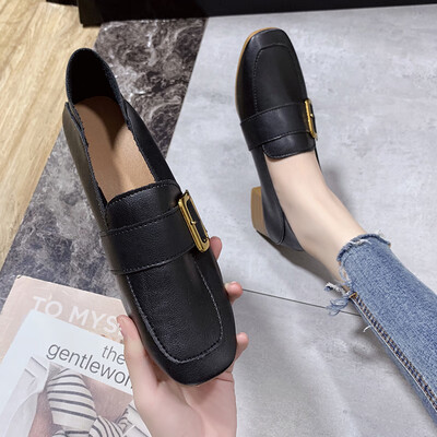 

Small high-heeled net red shoes with skirts spring ladies fashion Joker 2019 new fairy shoes gentle documentary shoes