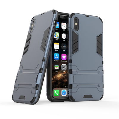 

Goowiiz Phone Case For Iphone XXsXs MaxXR Armor PC TPU Silicone Hard Bracket Double Protection