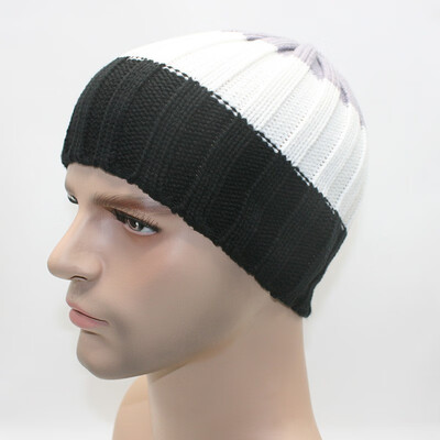 

Horizontal Stripes Women Men Unisex 9-color Knit Hat Autumn&Winter Warm Ear Protectors Pullover Cap Outdoor Ski Hat