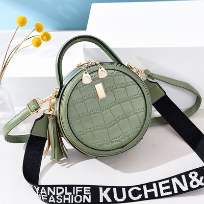 

Summer on the new ladies fashion trend simple shoulder Messenger bag ins super fire small round bag